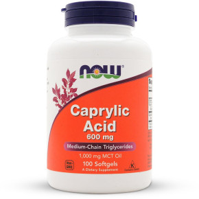 NOW Foods Caprylic Acid 600mg