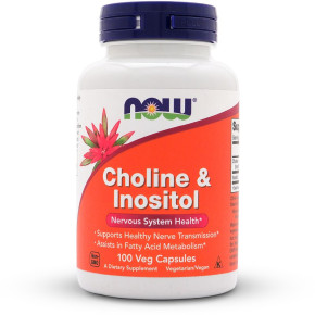NOW Foods Choline & Inositol 500mg