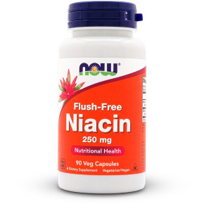 NOW Foods Flush-Free Niacin 250mg