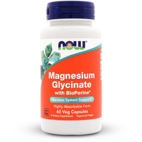 NOW Foods Magnesium Glycinate with Bioperine