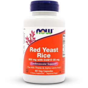 NOW Foods Red Yeast Rice 600mg with CoQ10 30mg