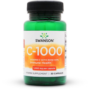 Swanson C-1000 Vitamin C with Rose Hips 1000mg
