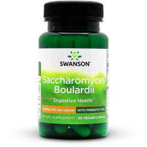 Swanson Saccharomyces Boulardii with Prebiotic MOS 5B CFU
