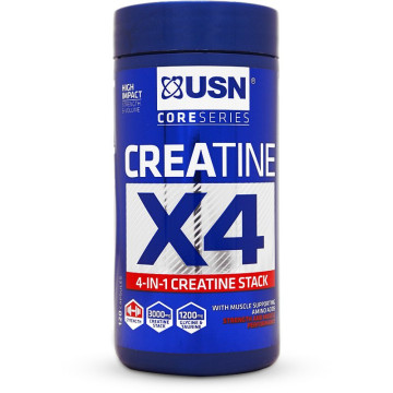 USN Creatine X4 Lean Muscle and Strength Capsules Tub of 120 
