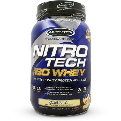 MuscleTech Nitro Tech 100% Iso Whey