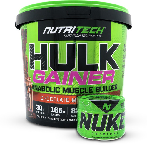 Nutritech Hulk Gainer + FREE NUKE Pre-Workout