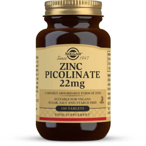 Solgar Zinc Picolinate 22mg