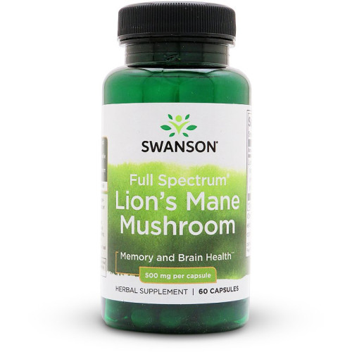 Swanson Full Spectrum Lion's Mane Mushroom 500mg