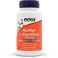 NOW Foods Acetyl-L-Carnitine 500mg