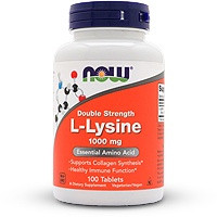 Now Foods Double Strength L-Lysine 1000mg
