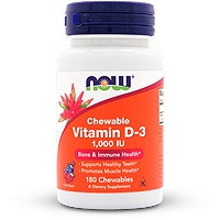 Now Foods Vitamin D-3 Chewables 1000 IU
